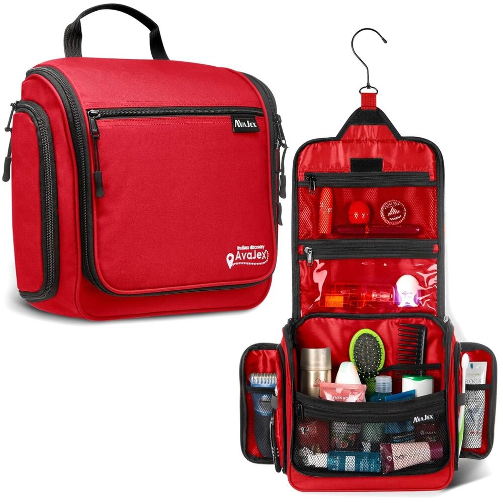 Travel Toiletry Bag For Men And Women - Large Hanging Toiletry Organizer - Water